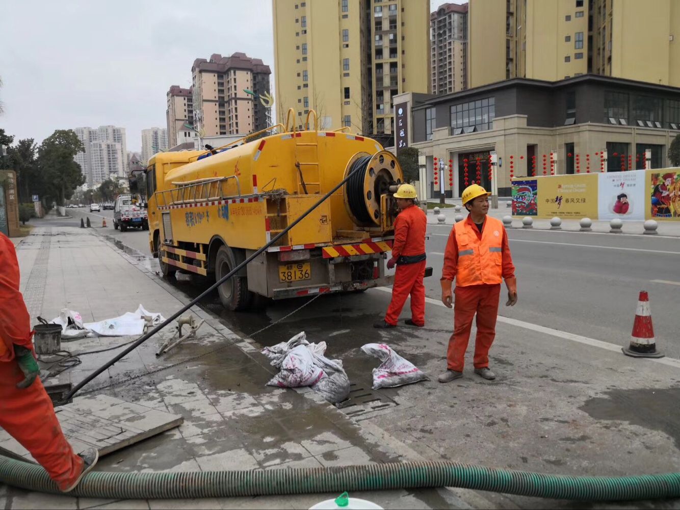 永登排污管道清淤-管道清洗